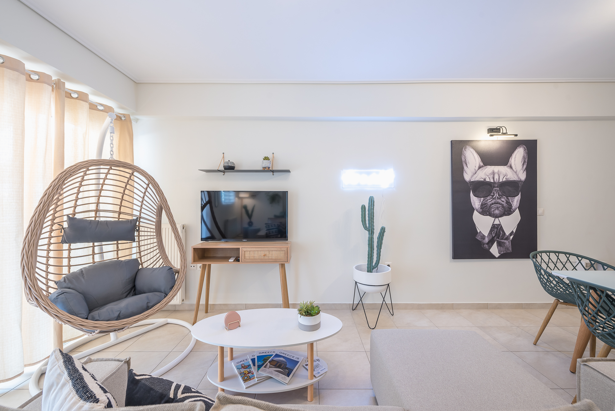 Luxury furnished apartment living room